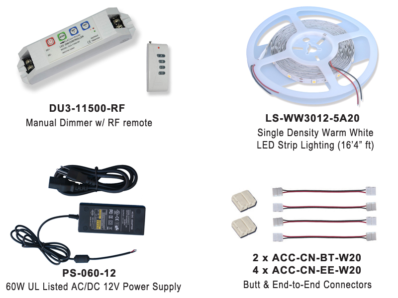 RGB LED Lighting Kit EUKT06-CWWW30