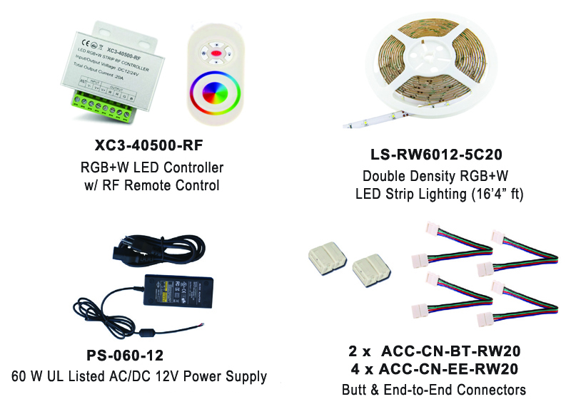 RGB LED Lighting Kit EUKT05-RGBWW60
