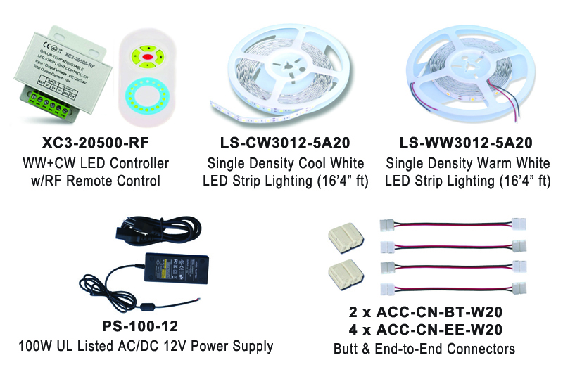 RGB LED Lighting Kit EUKT06-CWWW30